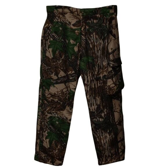 Cabela's Real Tree Camo Insulated Thick Fleece Pants Size 36x30 Hunting Pants - Picture 3 of 11